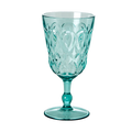 Copa de vino de acrilico turquesa
