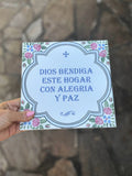 DIOS BENDIGA ESTE HOGAR CON ALEGRIA Y PAZ