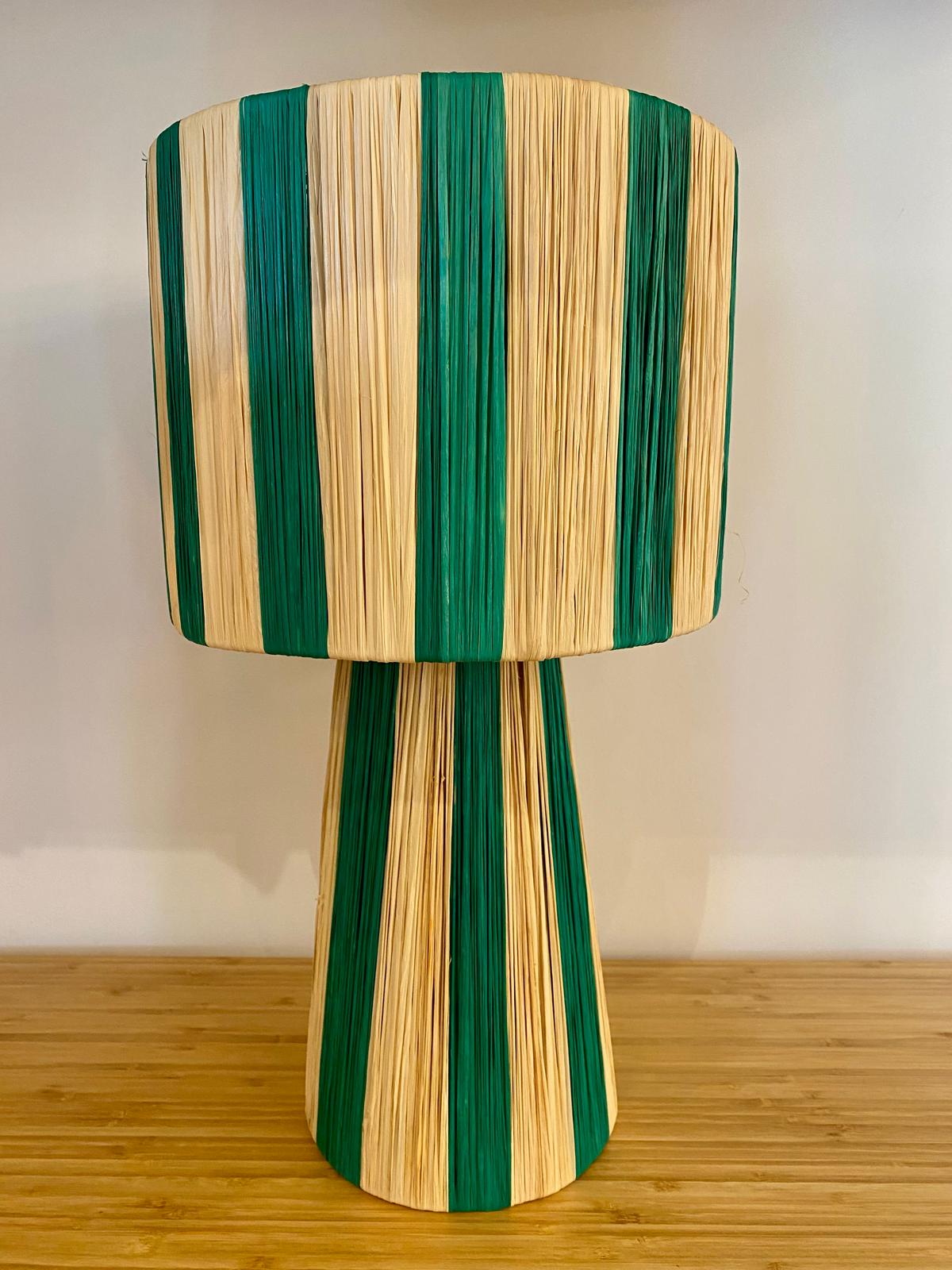 Velador de Yute Verde