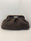 CLUTCH EFECTO CUERO - HANDMADE -