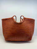 Bolso trenzado terracota grande