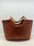 Bolso trenzado terracota mediano