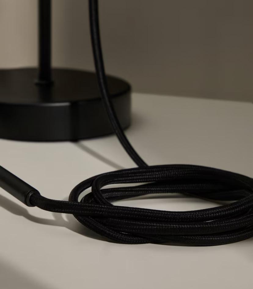 MONTURA PARA LÁMPARA NEGRO