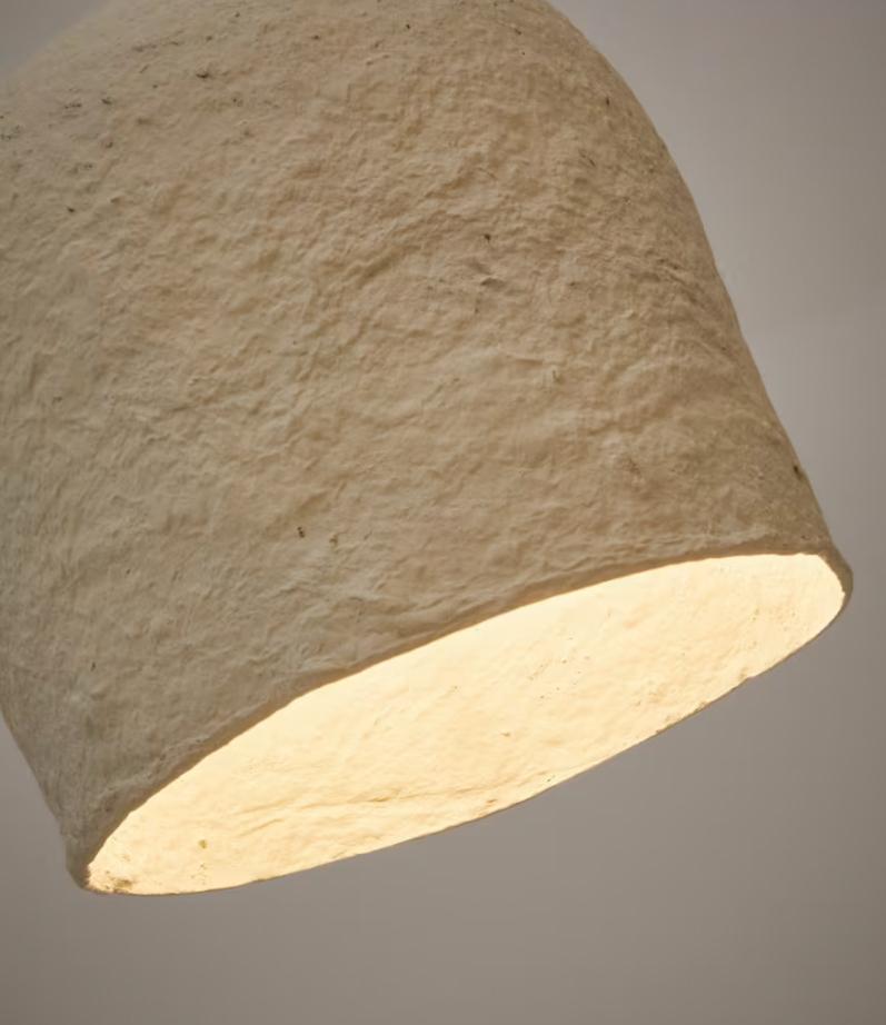 LÁMPARA DE PAPEL MACHE
