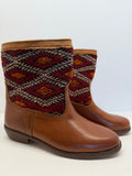 BOTA DE PIEL ARTESANAL CAMEL