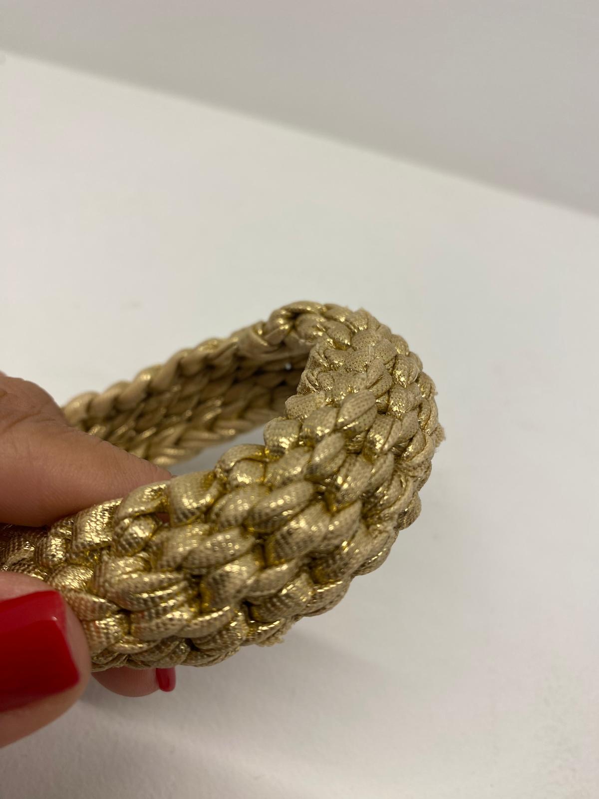 PULSERA EFECTO CUERO - HANDMADE -