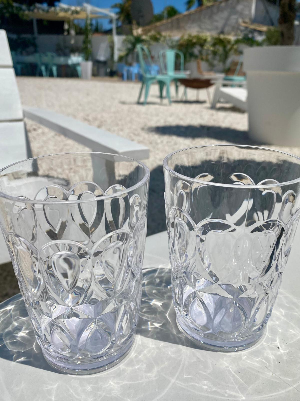 Vaso de acrílico